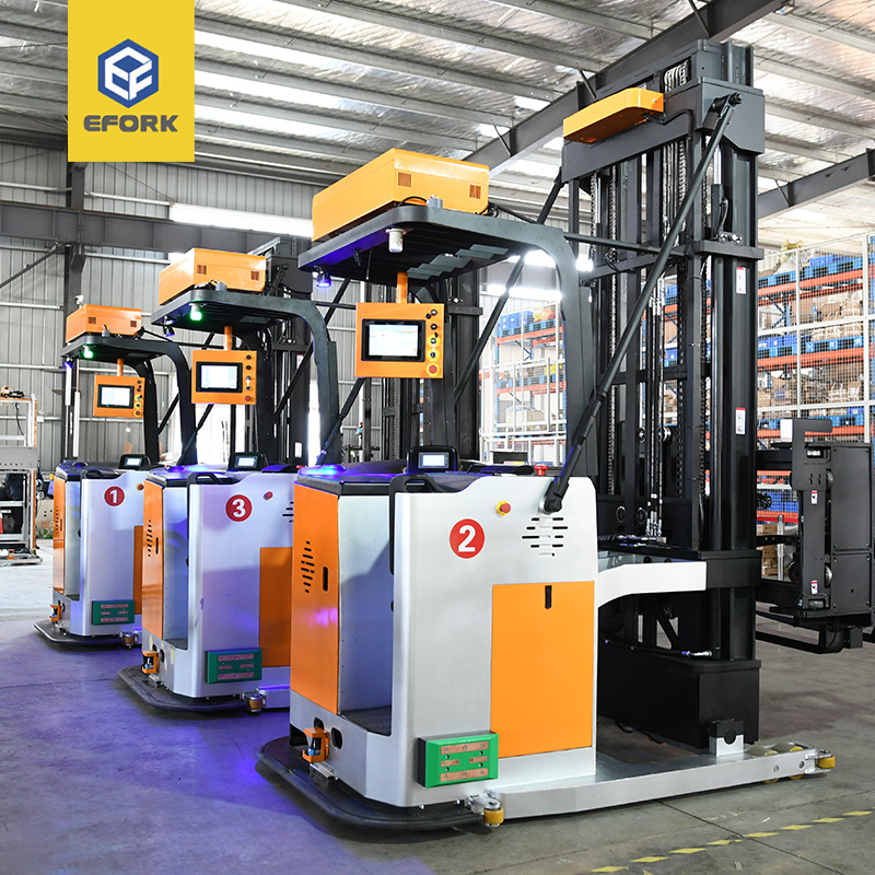 薄膜行業窄巷道無人搬運系統解決方案