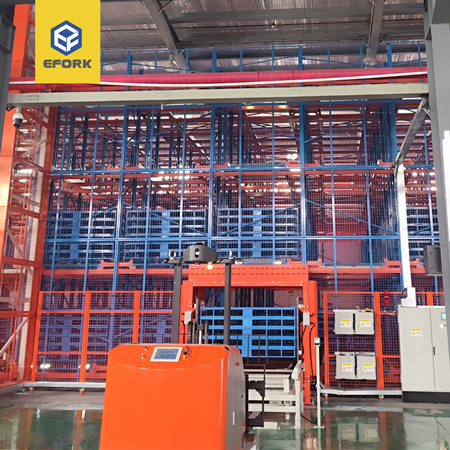 電力行業(yè)四向穿梭車密集庫(kù)+AGV無(wú)人叉車一體化解決方案